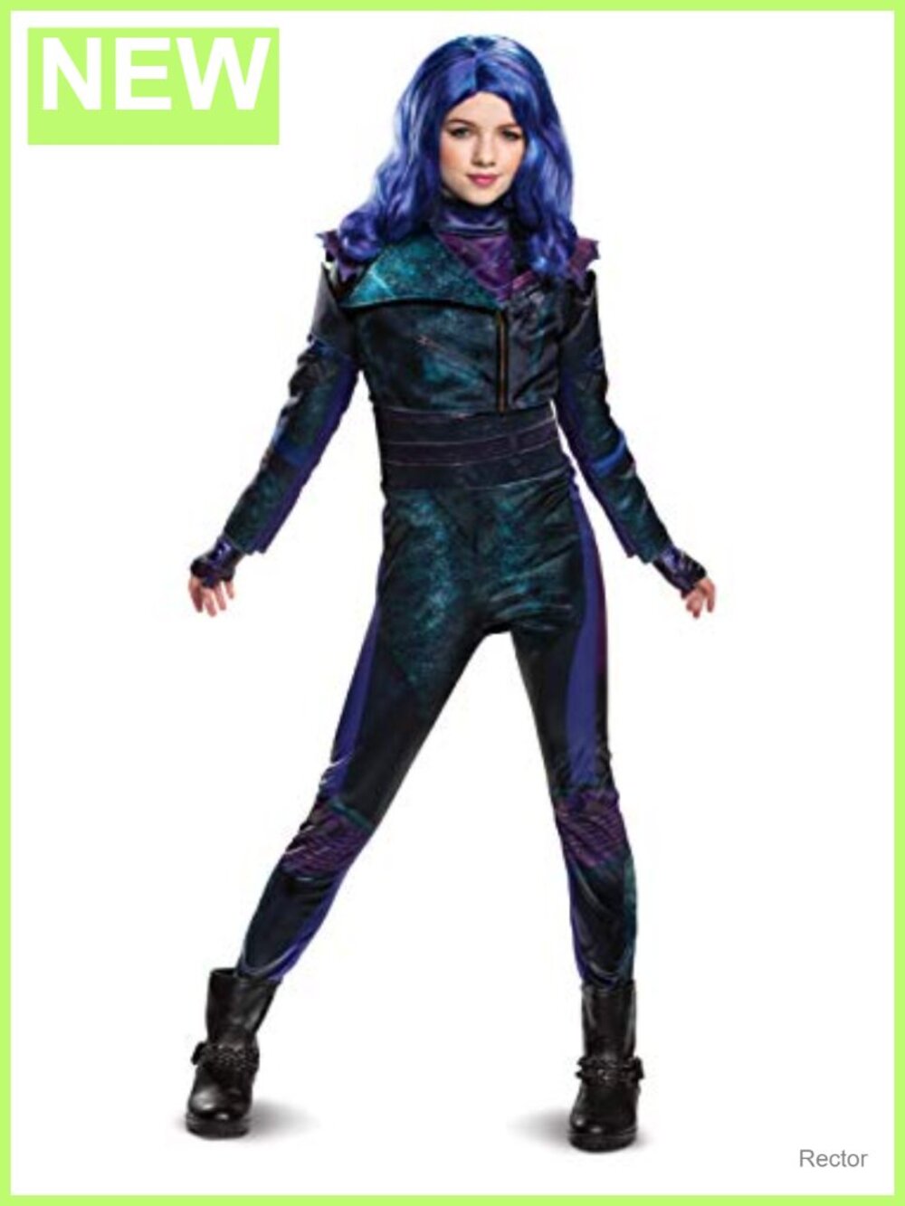 Girls Descendants 3 Mal Costume 4-Piece Dress Up Set Jacket Top Pants Gloves